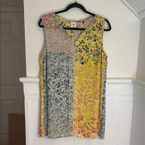Cabi 5547 Floral Split Tunic Blouse Women’s Medium